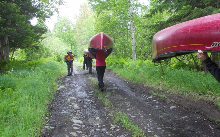 canoeing trip with outward bound